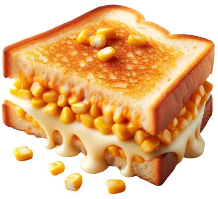 Happy wali chai -Cheese corn sandwich